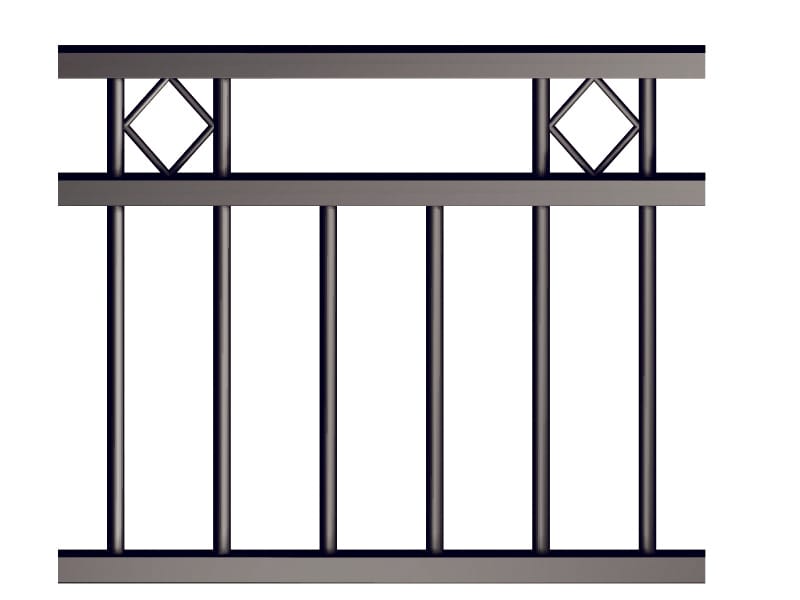 12 Dtr 2up 2down With Diamonds Pool Fencing