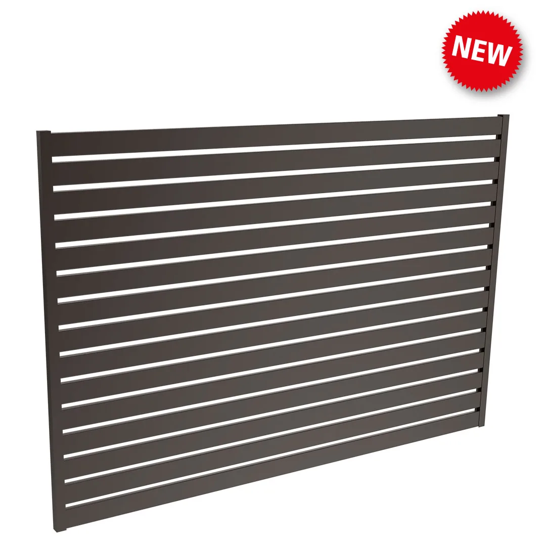 Protector Aluminium 1800wx1200h Slat Screen Kit 1080x1080 Satin Black