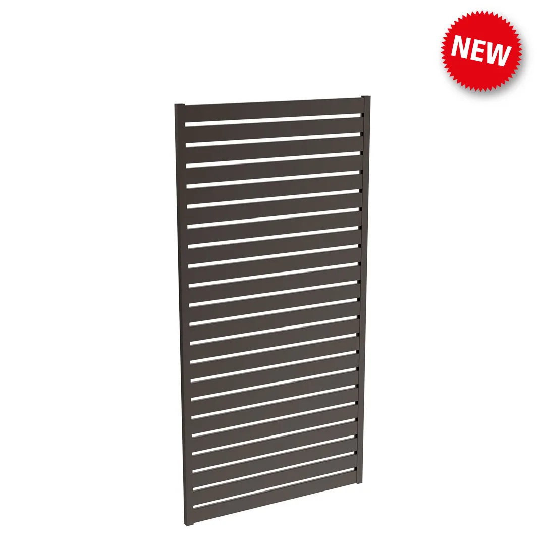 Protector Aluminium 900wx1766h Slat Screen Kit 1080x1080 Satin Black