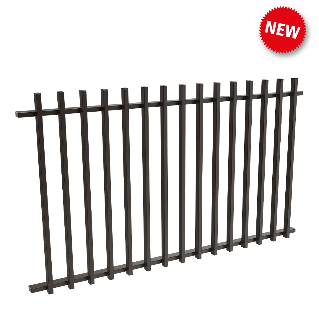 1800 mmW X 1050 mmH Batten Balustrade Panel Black 1800 mmW X 1050 mmH Batten Balustrade Panel Black