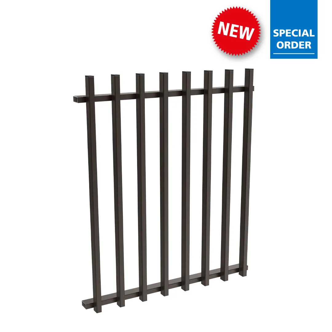 350mm X 900 mmW X1050 mmH Batten Balustrade Panel Black 350mm X 900 mmW X1050 mmH Batten Balustrade Panel Black