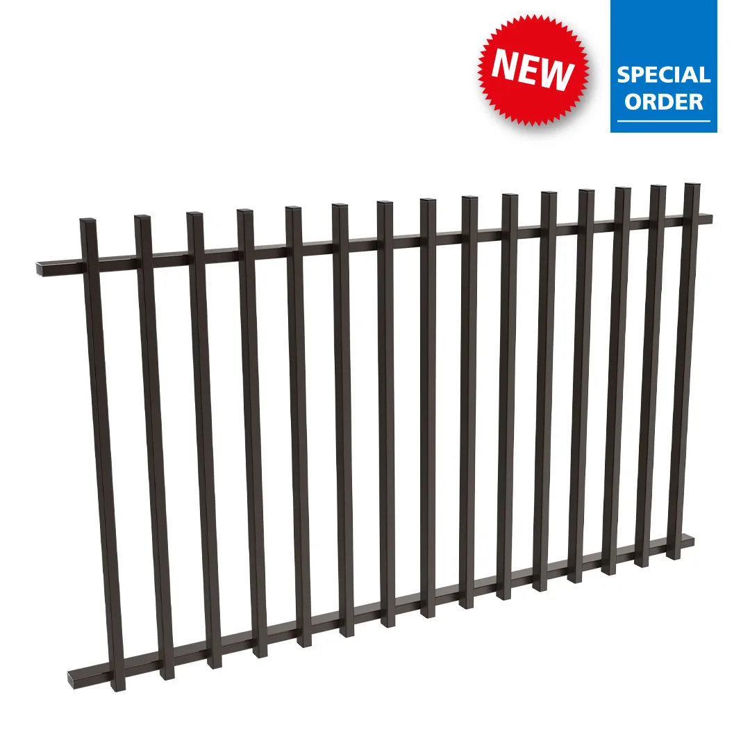 901 mm 1799 mmW X 1050 mmH Batten Balustrade Panel Black 901 Mm 1799 mmW X 1050 mmH Batten Balustrade Panel Black