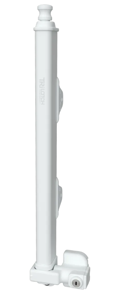 Pull Top Latch Lockable White
