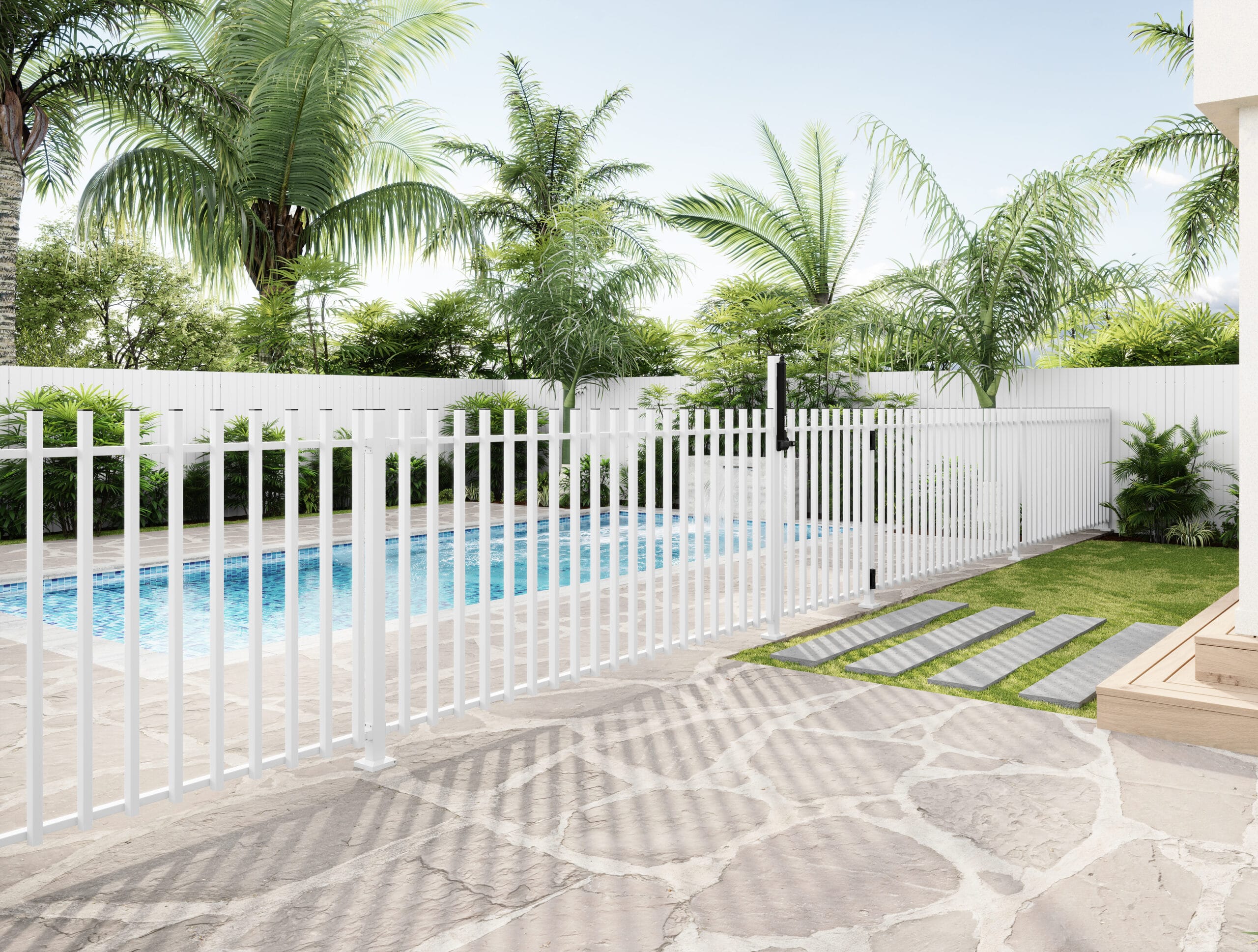 481065 Pool Boundary Fence Fence Lifestyle White 6k Cropped