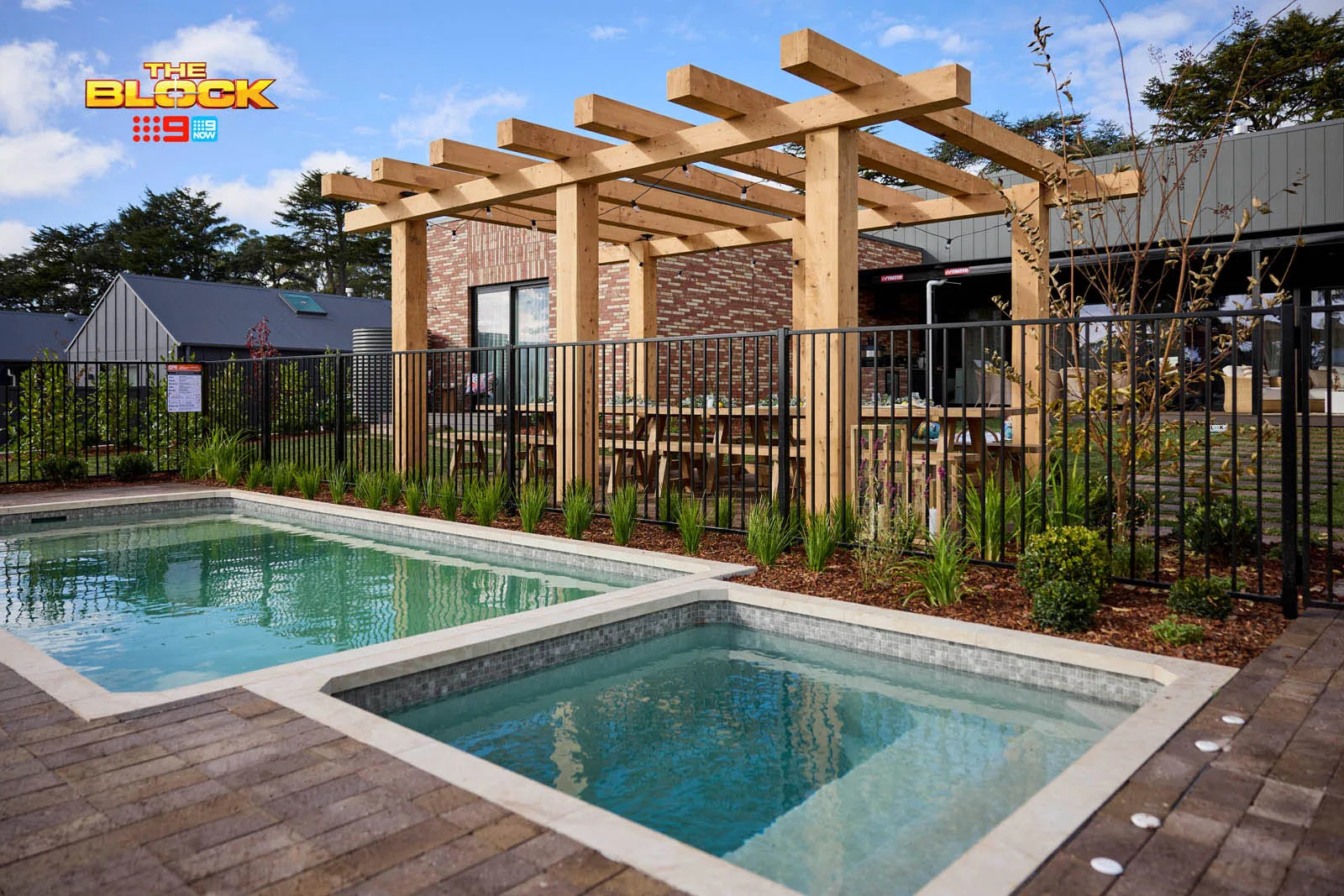 Protector Aluminium The Block 2025 House 4 Backyard And Pool Sonny And Alicia 097