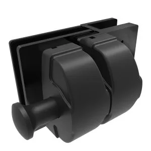 The Block 2025 Protectoral 126x138x105mm Matt Black Glass To Glass Gate Latch 1600x1600