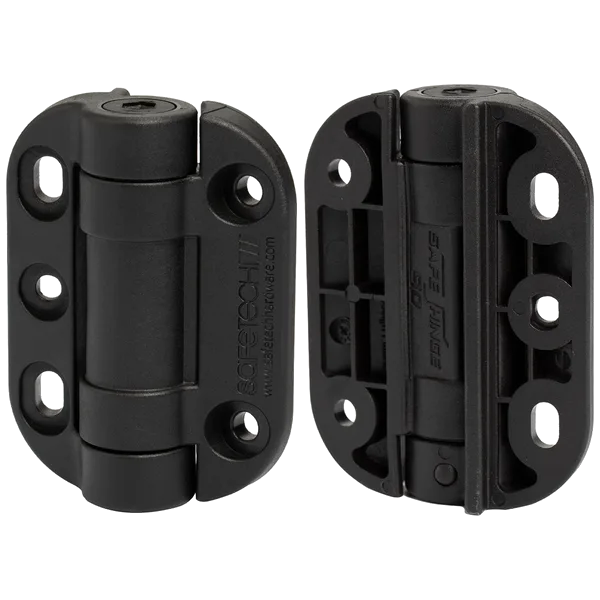 Gate hinge (adjustable, self-closing)