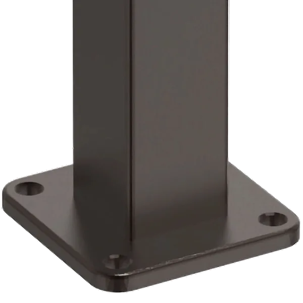 Flanged post — Satin Black